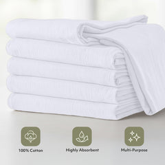Utopia Kitchen towel drying dishes quickly with no lint left behind