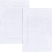 Utopia Towels front view of white bath mat showing clean styling and comfort