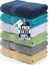 Utopia Towels front packaging showing six bath towels and set value
