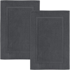 Utopia Towels tapete frontal gris mostrando diseño neutro y comodidad