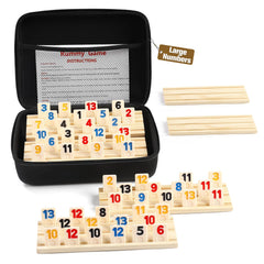uvcany front packaging showing full rummy set and clear components benefit portability