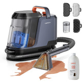 uwant front view of portable cleaner showing controls and compact design benefit portability