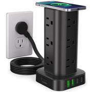 UWIWUTEI front view tower showing all outlets and tidy layout benefit