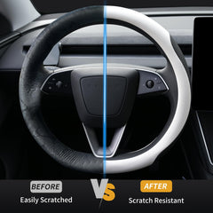Uxcer funda instalada en Tesla Model 3 en uso, mejor agarre