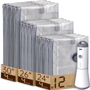 Vacbird front packaging showing kit contents and travel benefit