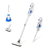 Vacmaster front view stick vacuum showing slim body and controls for easy handling