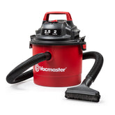 Vacmaster vista frontal montada en pared muestra ahorro de espacio