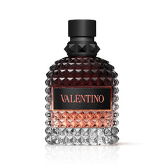Valentino Uomo frasco frontal mostrando diseño elegante y presencia de marca