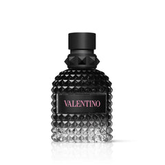 Valentino frasco frontal mostrando diseño elegante y facilidad de uso