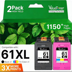 Valuetoner 61XL frente del empaque mostrando pack y compatibilidad clara