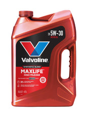 Valvoline MaxLife frente del envase mostrando marca y protección para alto kilometraje