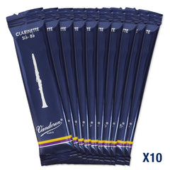 three Vandoren CR1025 reeds sealed in Flow Pack to preserve freshness and stability