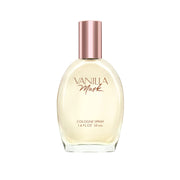 Vanilla Musk frasco frontal elegante que sugiere comodidad