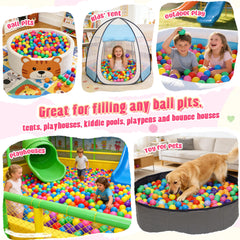Vanland balls filling a playpen demonstrating colorful sensory play