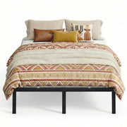 VASAGLE vista frontal de la cama metálica mostrando solidez y diseño