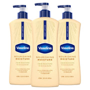 Vaseline frasco frontal mostrando etiqueta y beneficio hidratante