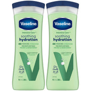 Vaseline frasco frontal con etiqueta visible y beneficio de hidratación prolongada
