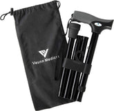 Vaunn cane front view showing compact travel-friendly design