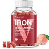 VEGEPOWER envase frontal muestra 90 gomitas y beneficios veganos