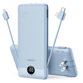 VEGER front view of power bank showing ports and sleek design for easy charging