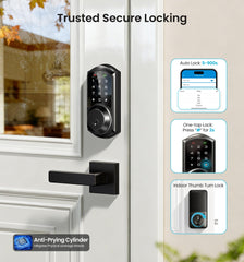 Veise keypad detail with anti-peeping numbers visible for secure PIN entry