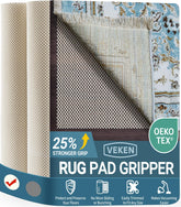 Veken front packaging showing 9x12 rug pad and clear size benefit