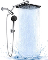 Veken front rainfall head showing wide coverage and spa feel