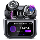 VEKJ front view of L8 Pro packaging showing compact sleep earbuds