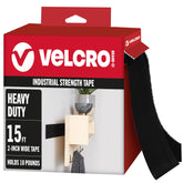 VELCRO empaque frontal mostrando cinta negra y longitud, ayuda a identificar producto