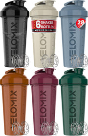 VELOMIX pack frontal de seis botellas tonos tierra, ideal para organización