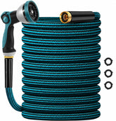 Velybrin manguera 50FT empaquetada mostrando longitud y boquilla