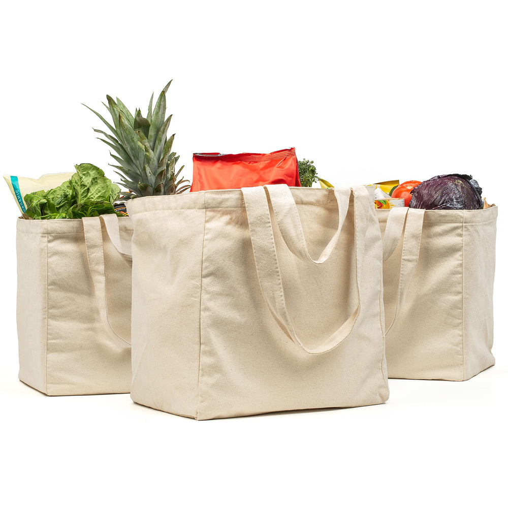VeraMia vista frontal del set de tres bolsas, gran capacidad y diseño resistente