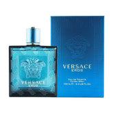 Versace Eros front bottle showing iconic design and confident visual impact