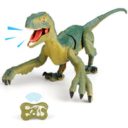 VERTOY empaque frontal del velociraptor mostrando el juguete y accesorios, ideal para regalo