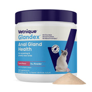 Vetnique Glandex frasco frontal mostrando la presentación y beneficio de uso diario