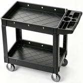 VEVOR front view showing two shelves and sturdy frame, useful for heavy loads