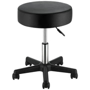 VEVOR taburete rodante frontal mostrando diseño robusto y confort