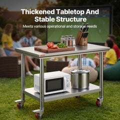 VEVOR adjustable undershelf detail showing flexible storage and organization advantage