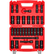 VEVOR vista frontal del juego de vasos de impacto y la maleta resistente