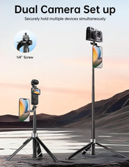 Victiv dual camera accessory mounted showing extra 1/4-inch screw versatility