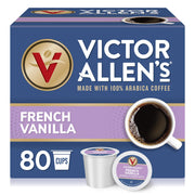 Victor Allen's front box showing 80-count pods and branding for easy restocking