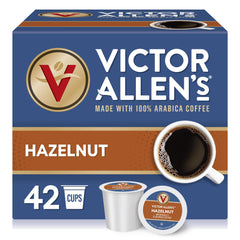 Victor Allen's caja frontal mostrando 42 cápsulas y diseño atractivo