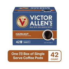Victor Allen's taza de café humeante destacando aroma y cuerpo