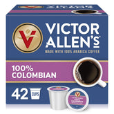 Victor Allen's pack front showing 42-count and medium roast benefit