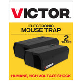 Victor front view of 2-pack showing product packaging and quick setup benefit