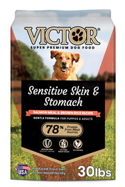VICTOR front packaging showing salmon meal formula and benefits