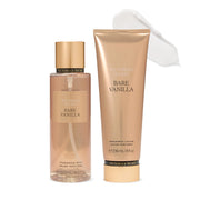 Victoria's Secret envase frontal del set Bare Vanilla mostrando diseño y tamaño