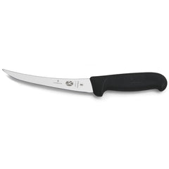 Victorinox cuchillo Fibrox vista frontal con hoja curva, precisión al deshuesar