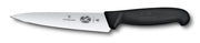 Victorinox Fibrox front view showing full 6-inch blade and handle for balanced cutting