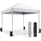 Vinabilia canopy front view showing full 10x10 shade and easy access